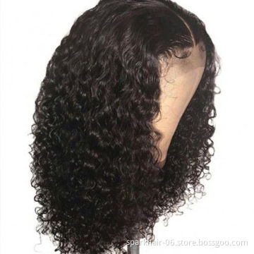 Glueless Brazilian Water Wave Curly 13x4 Lace Front Wigs Deep Wave Human Hair Long Frontal Wig Black Women